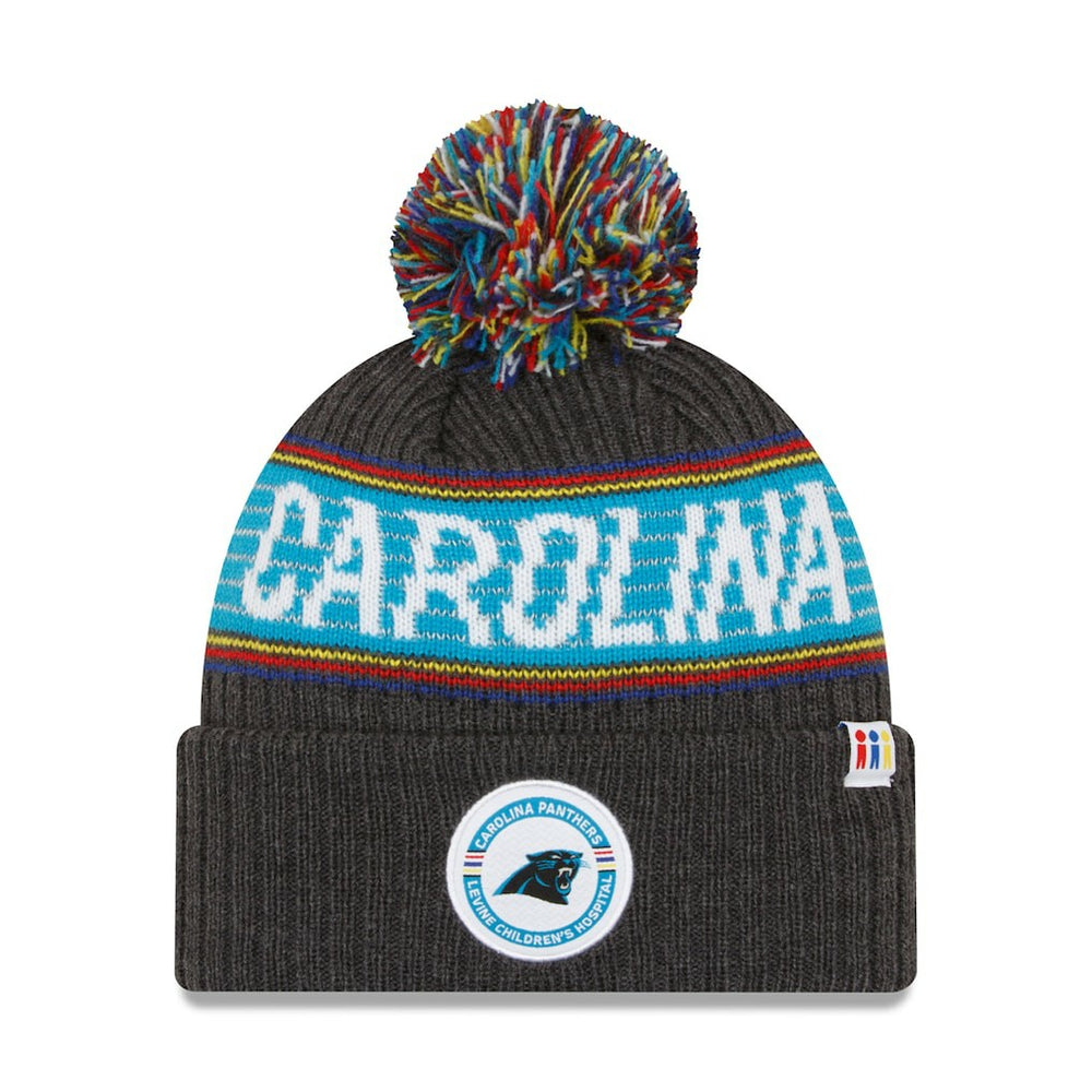 Carolina Panthers 2022 Greg Olsen x Atrium Health Levine Children's Hospital Pom Knit Hat | NFL New