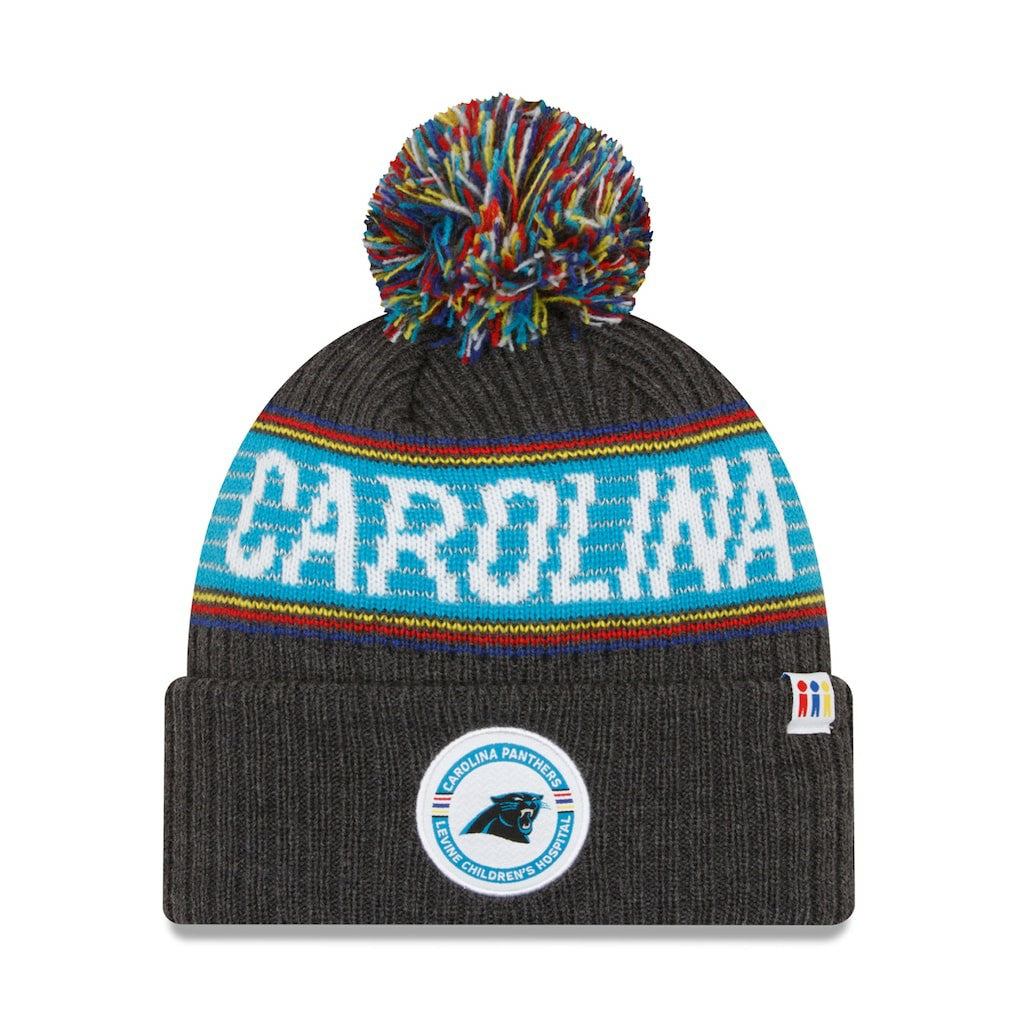 Carolina Panthers 2022 Greg Olsen x Atrium Health Levine Children's Hospital Pom Knit Hat | NFL New