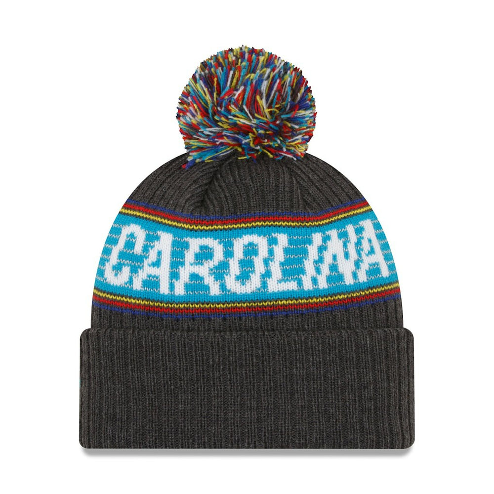 Carolina Panthers 2022 Greg Olsen x Atrium Health Levine Children's Hospital Pom Knit Hat | NFL New