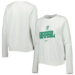 Brazil National Team Women's Lockup Varsity Tri-Blend Raglan Pullover Sweatshirt
