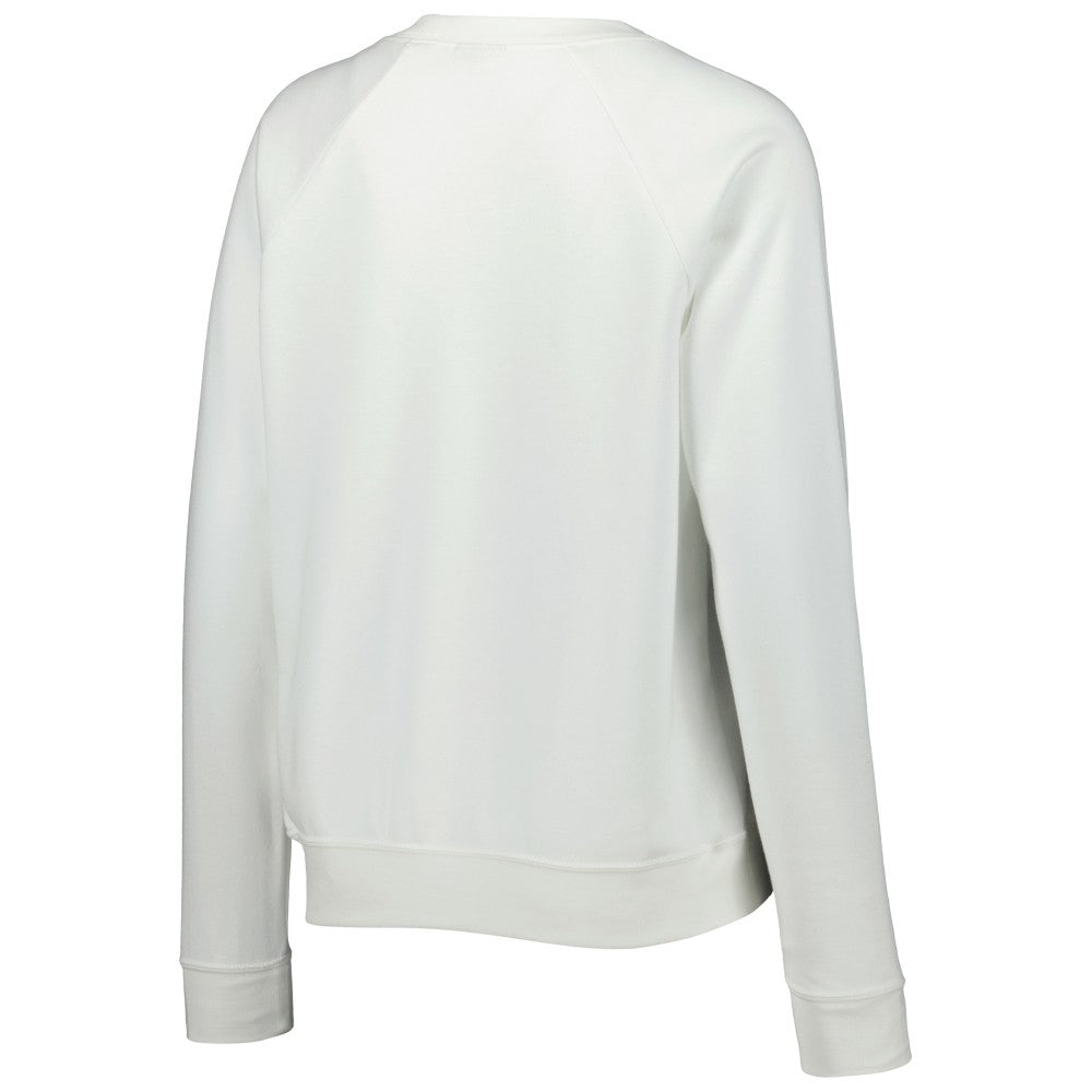 Brazil National Team Women's Lockup Varsity Tri-Blend Raglan Pullover Sweatshirt