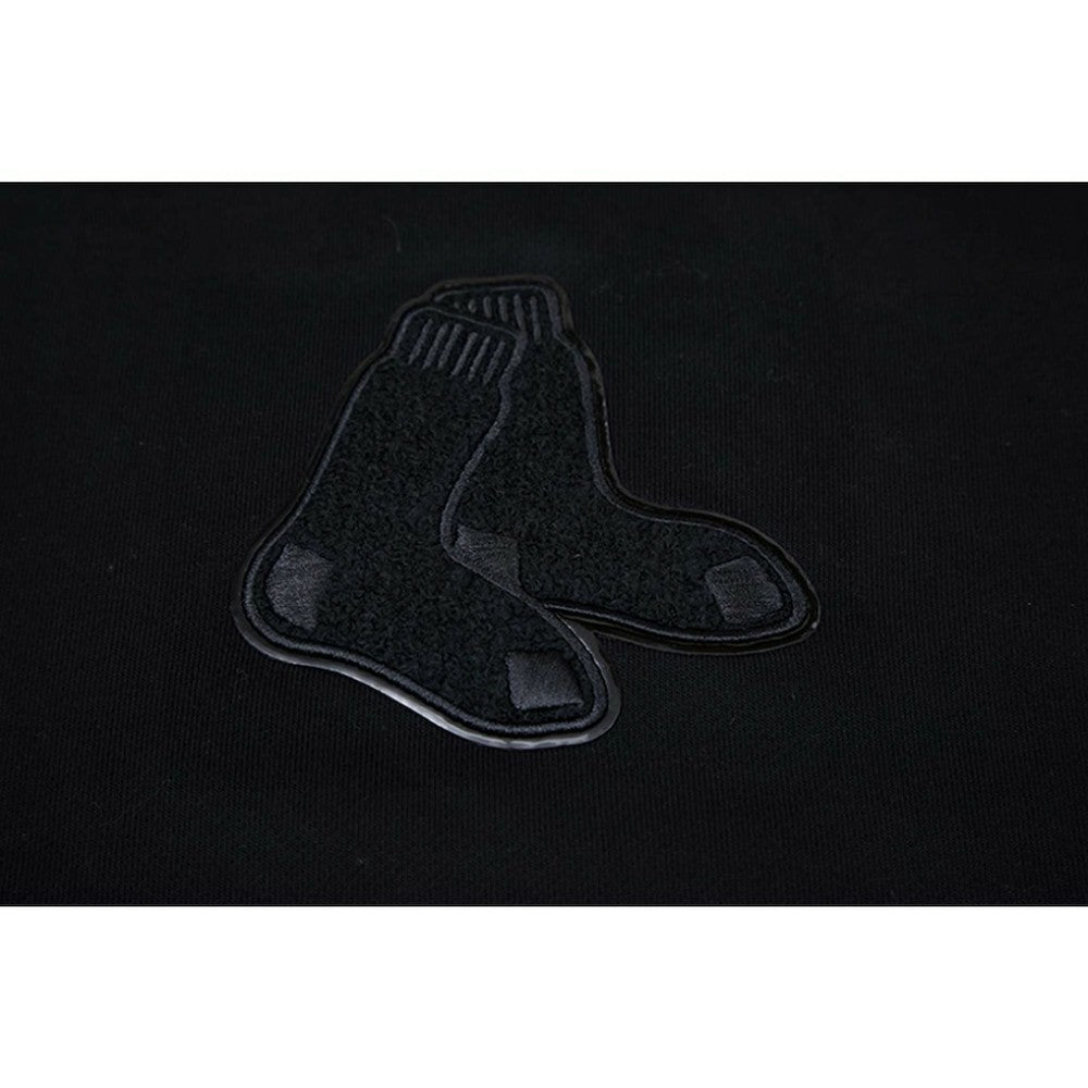 Boston Red Sox Pro Standard Women's Triple Black Cropped Pullover Hoodie - MLB Hoodies