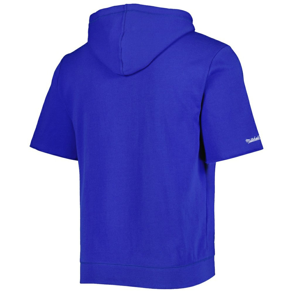 Chicago Cubs Mitchell & Ness Cooperstown Collection Washed Fleece Pullover Short Sleeve Hoodie - MLB Hoodies