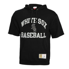 Chicago White Sox Mitchell & Ness Cooperstown Collection Washed Fleece Pullover Short Sleeve Hoodie - MLB Hoodies