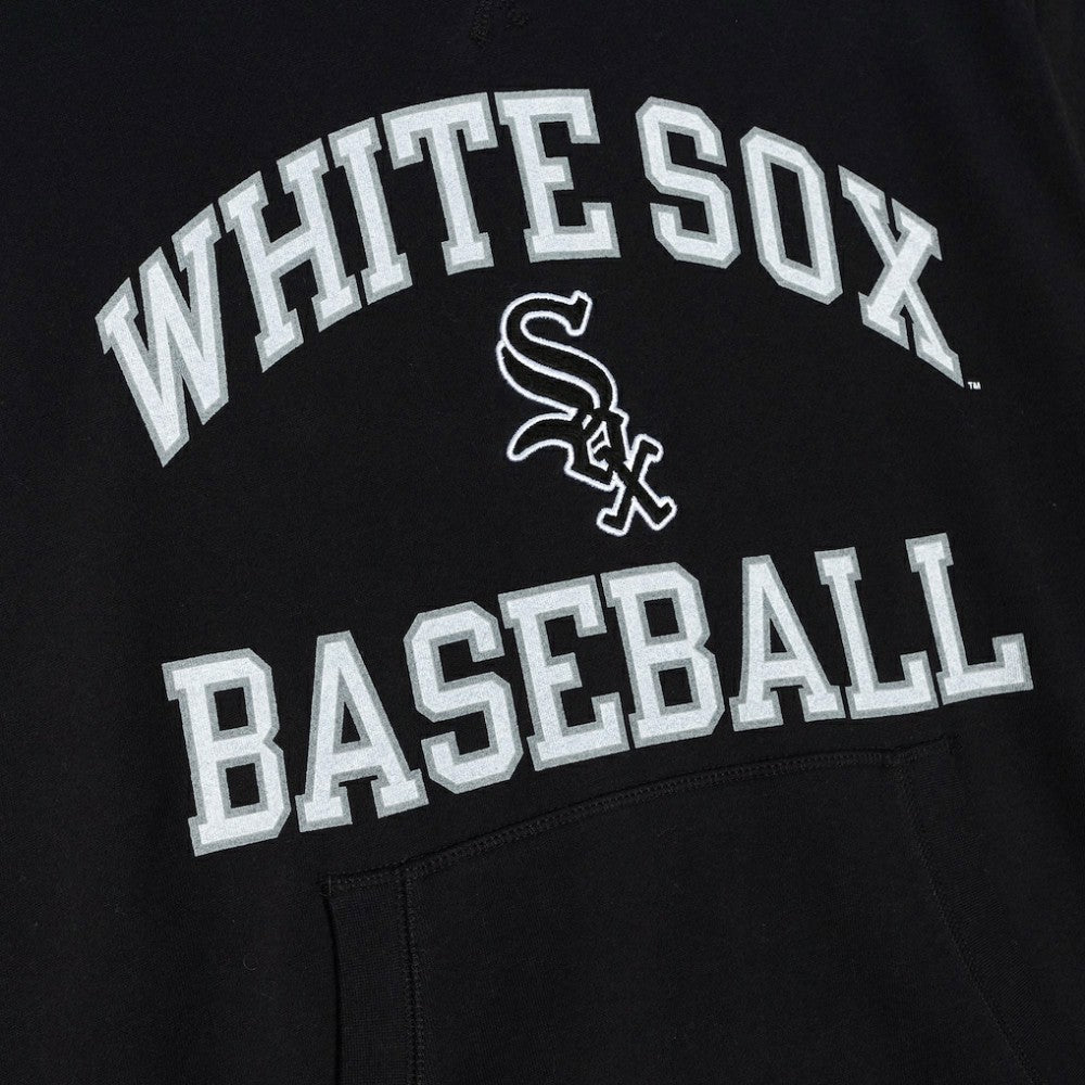 Chicago White Sox Mitchell & Ness Cooperstown Collection Washed Fleece Pullover Short Sleeve Hoodie - MLB Hoodies