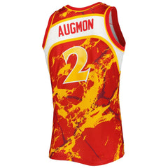Red Stacey Augmon Atlanta Hawks 1991/92 Hardwood Classics Marble Swingman Jersey | NBA