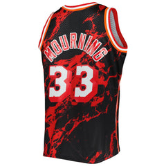 Black Alonzo Mourning Miami Heat 1996/97 Hardwood Classics Marble Swingman Jersey | NBA