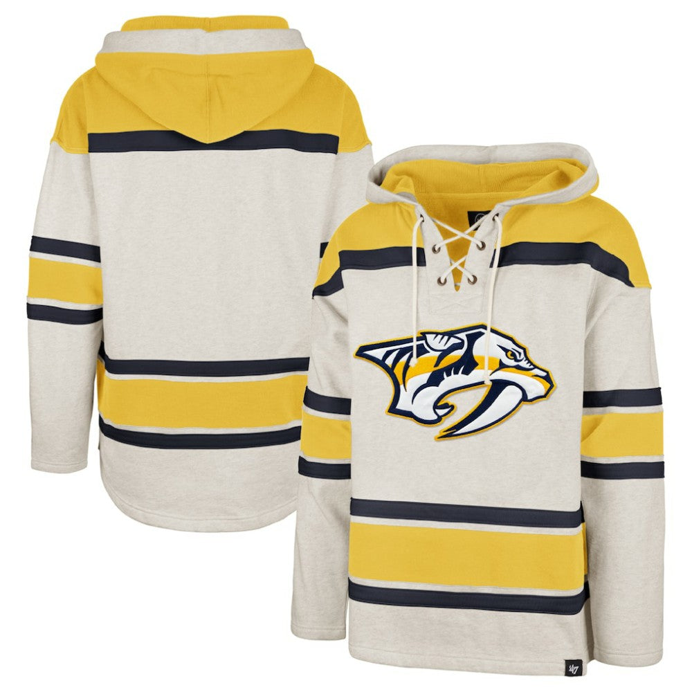 Nashville Predators '47 Rockaway Lace-Up Pullover Hoodie -  NHL Hoodies