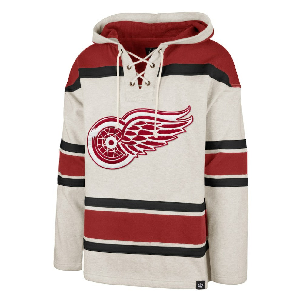 Detroit Red Wings '47 Rockaway Lace-Up Pullover Hoodie -  NHL Hoodies