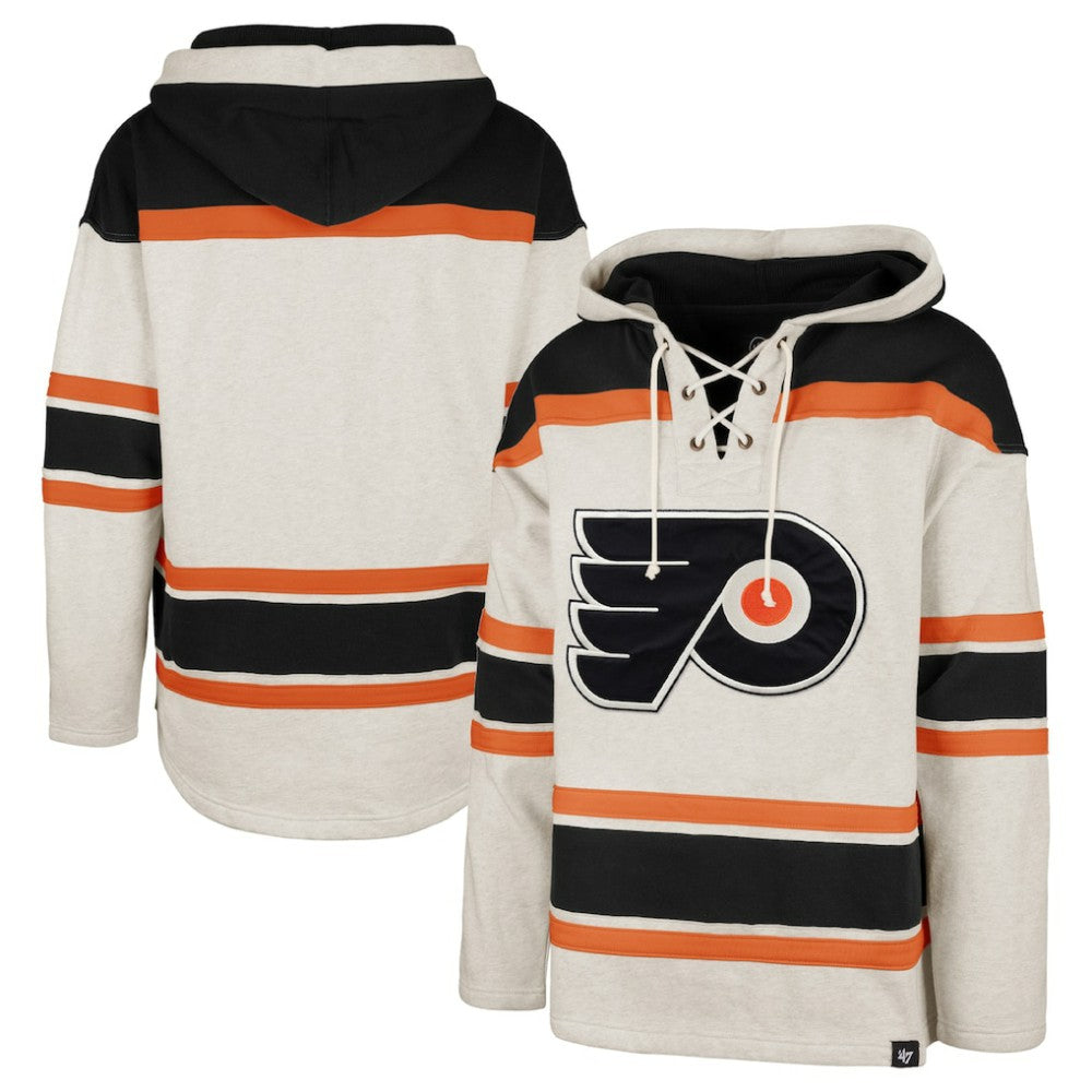 Philadelphia Flyers '47 Rockaway Lace-Up Pullover Hoodie -  NHL Hoodies