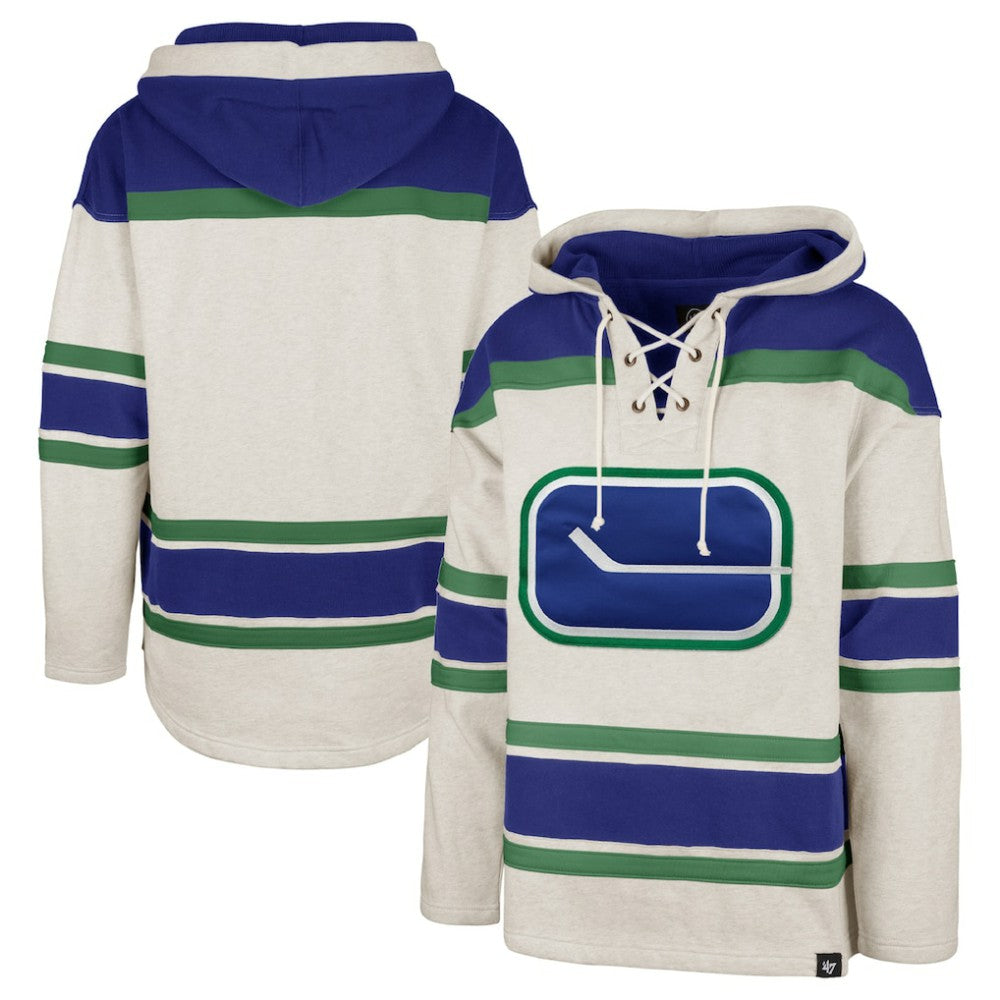 Vancouver Canucks '47 Rockaway Lace-Up Pullover Hoodie -  NHL Hoodies