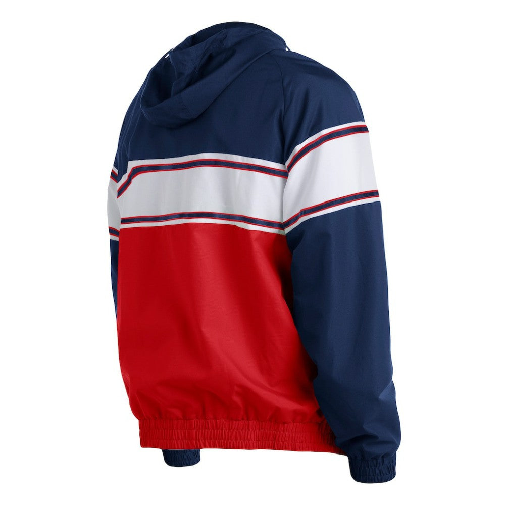 Boston Red Sox New Era Ripstop Raglan Quarter-Zip Hoodie - MLB Hoodies