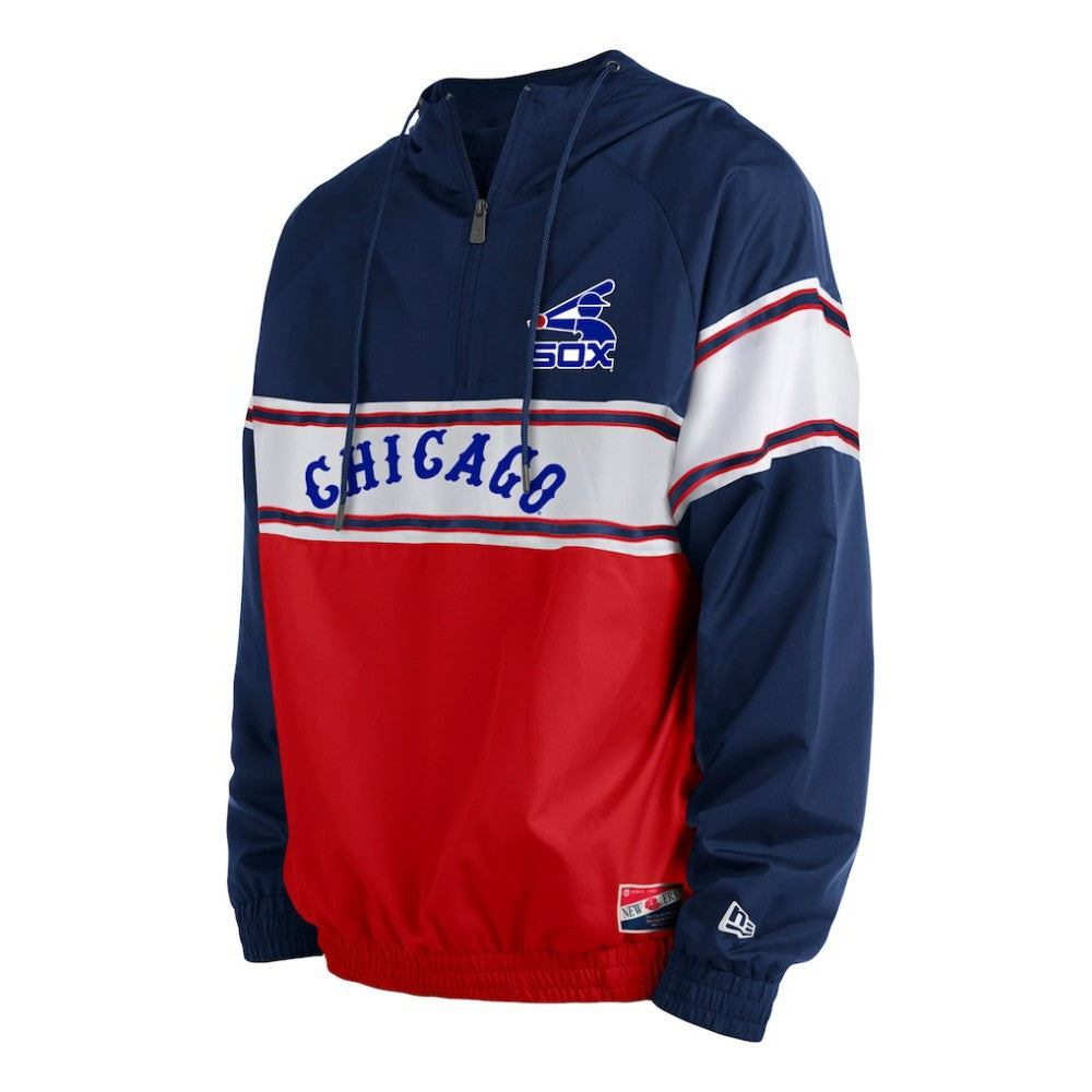 Chicago White Sox New Era Ripstop Raglan Quarter-Zip Hoodie - MLB Hoodies