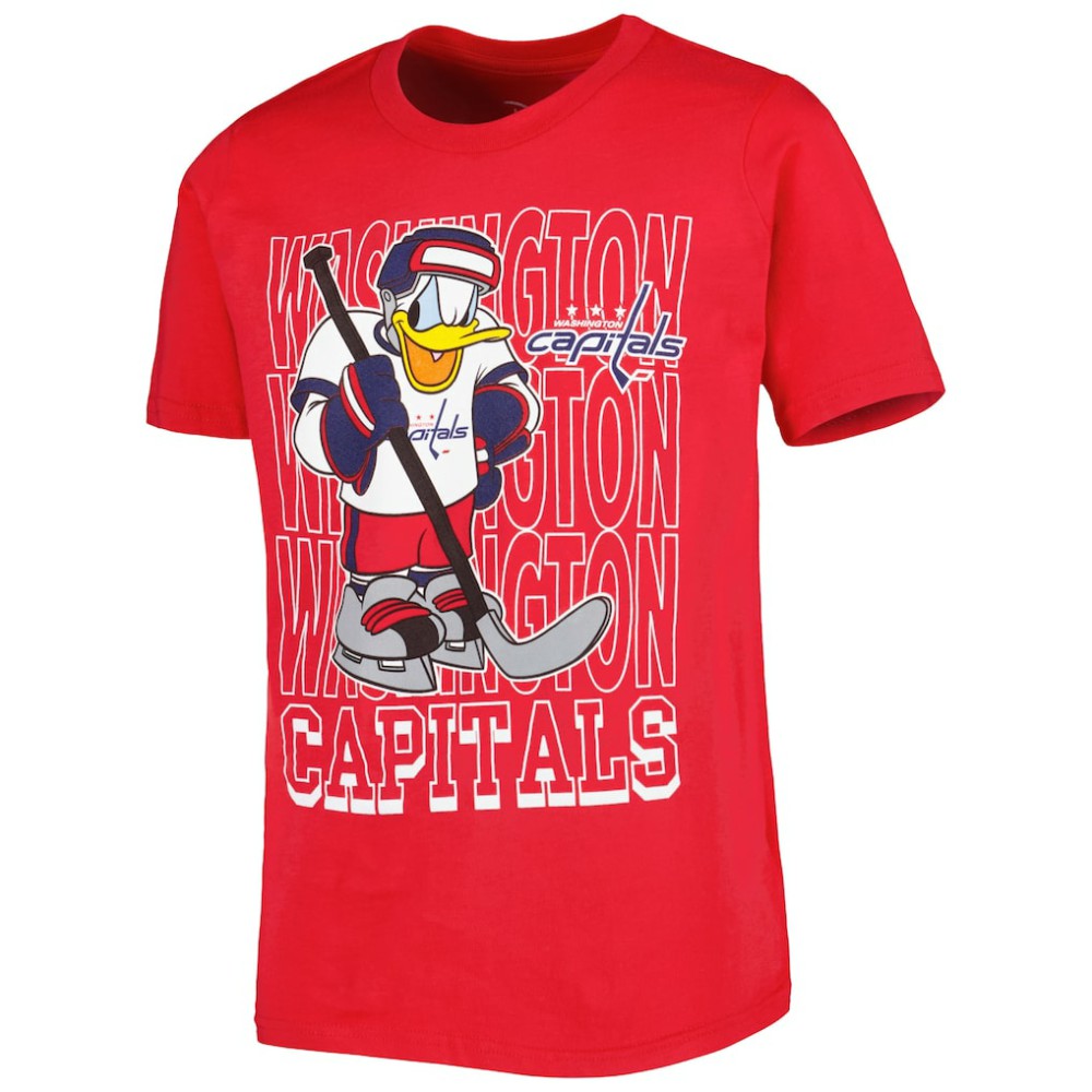 Washington Capitals Youth Disney Donald Duck Three-Peat T-Shirt -  NHL T-shirts