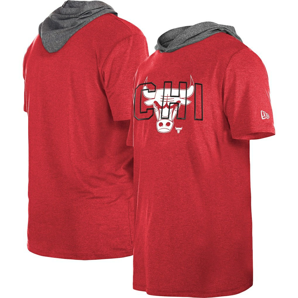 Heather Red Chicago Bulls Active Hoodie T-Shirt sale | NBA