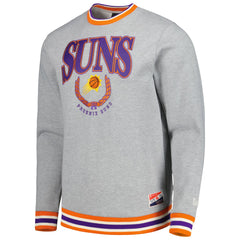 Heather Gray Phoenix Suns Unisex Vintage Throwback Crew Sweatshirt | NBA