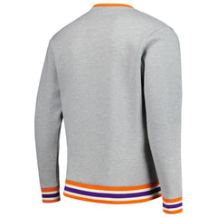 Heather Gray Phoenix Suns Unisex Vintage Throwback Crew Sweatshirt | NBA