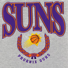 Heather Gray Phoenix Suns Unisex Vintage Throwback Crew Sweatshirt | NBA