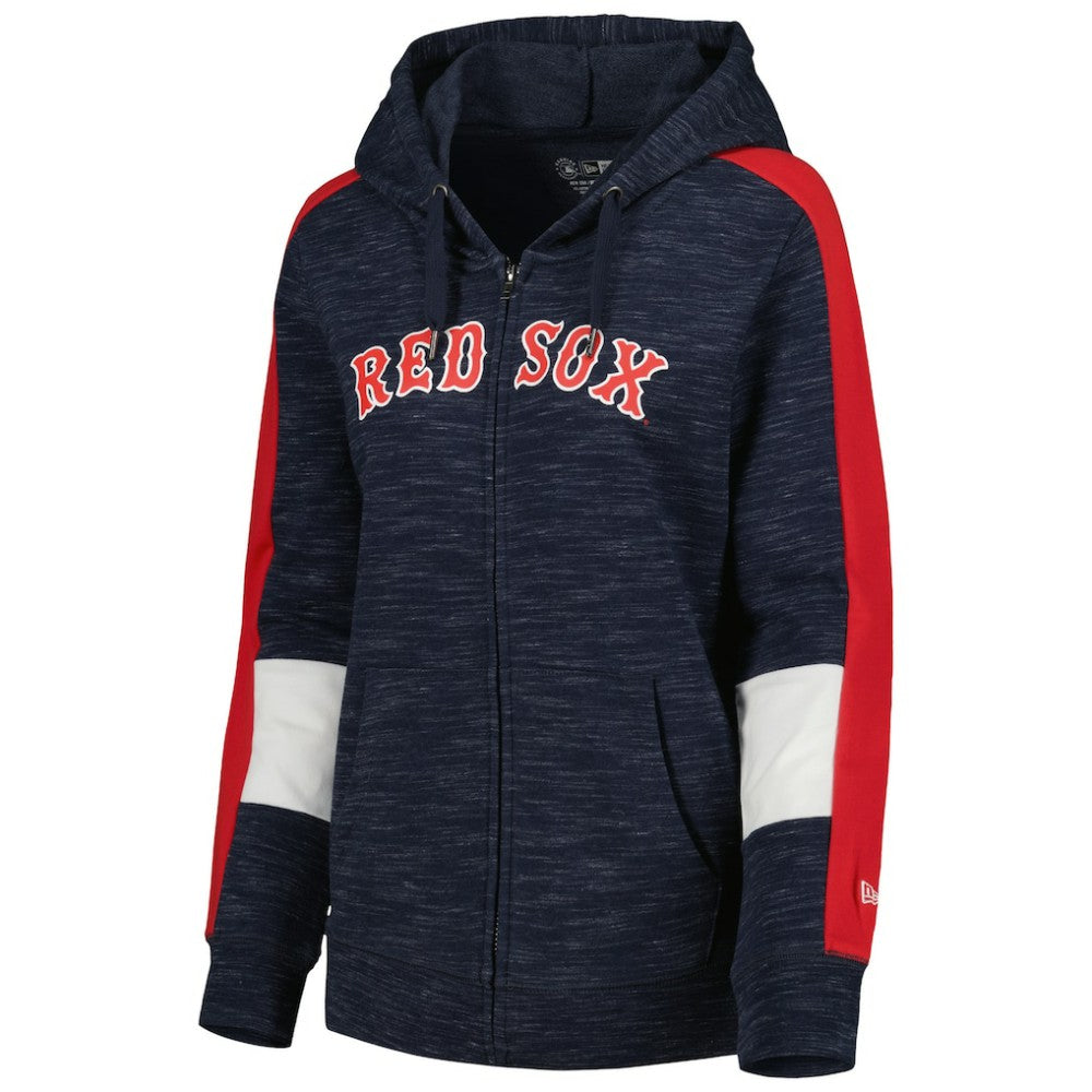 Boston Red Sox New Era Women's Colorblock Full-Zip Hoodie - MLB Hoodies