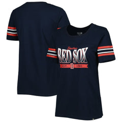 Boston Red Sox New Era Women's Team Stripe T-Shirt - MLB T-shirts