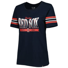 Boston Red Sox New Era Women's Team Stripe T-Shirt - MLB T-shirts
