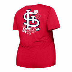 St. Louis Cardinals New Era Women's Plus Size Two-Hit Front Knot T-Shirt - MLB T-shirts