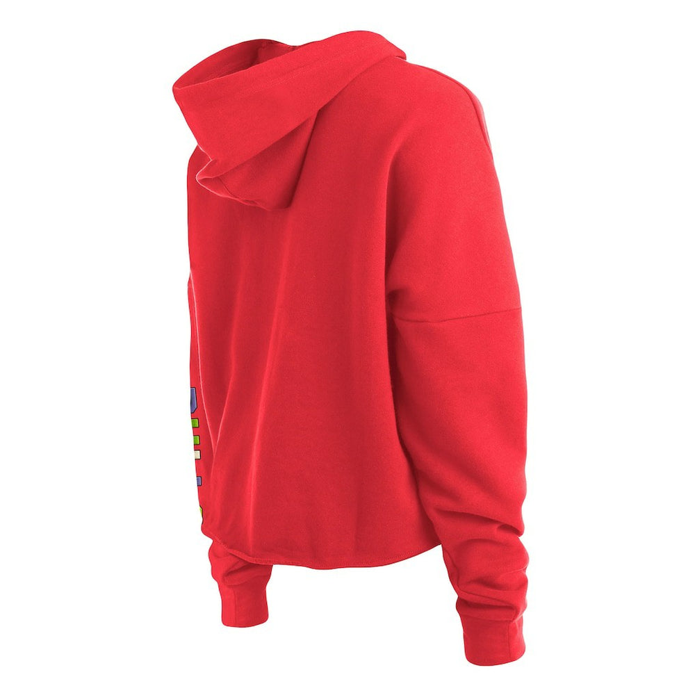 Red Chicago Bulls Women's Color Pack Cropped Top Pullover Hoodie | NBA