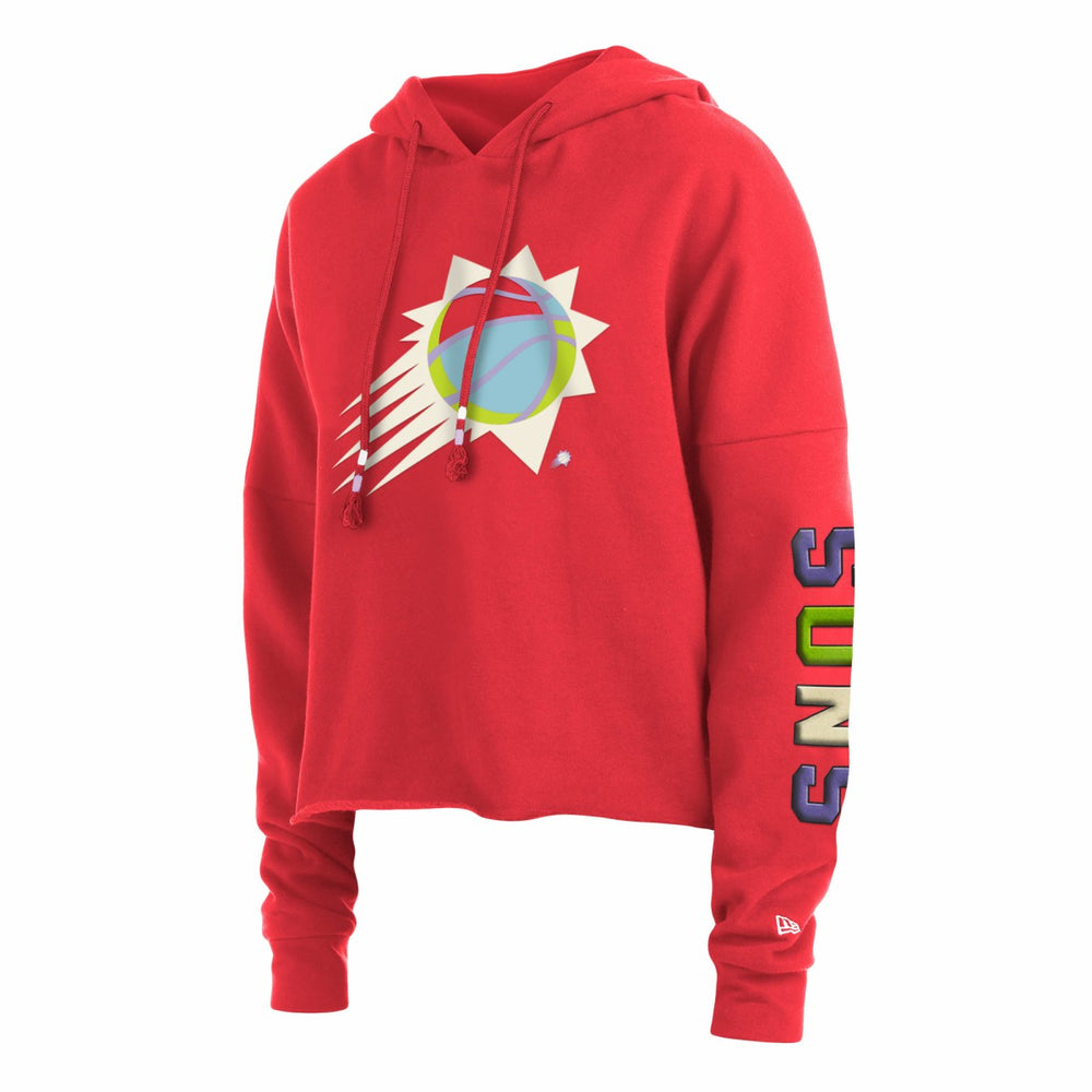 Red Phoenix Suns Women's Color Pack Cropped Top Pullover Hoodie | NBA