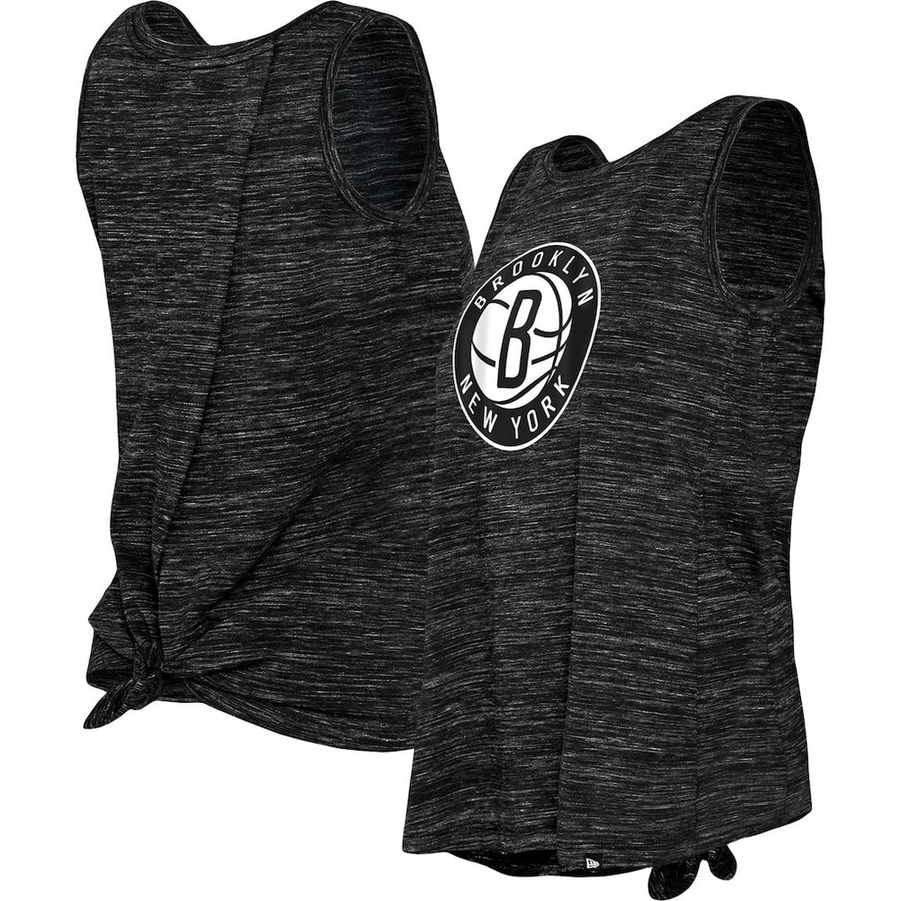 Black Brooklyn Nets Women's Space Dye Active Tank Top | NBA