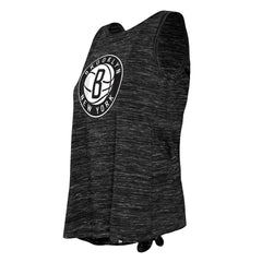 Black Brooklyn Nets Women's Space Dye Active Tank Top | NBA