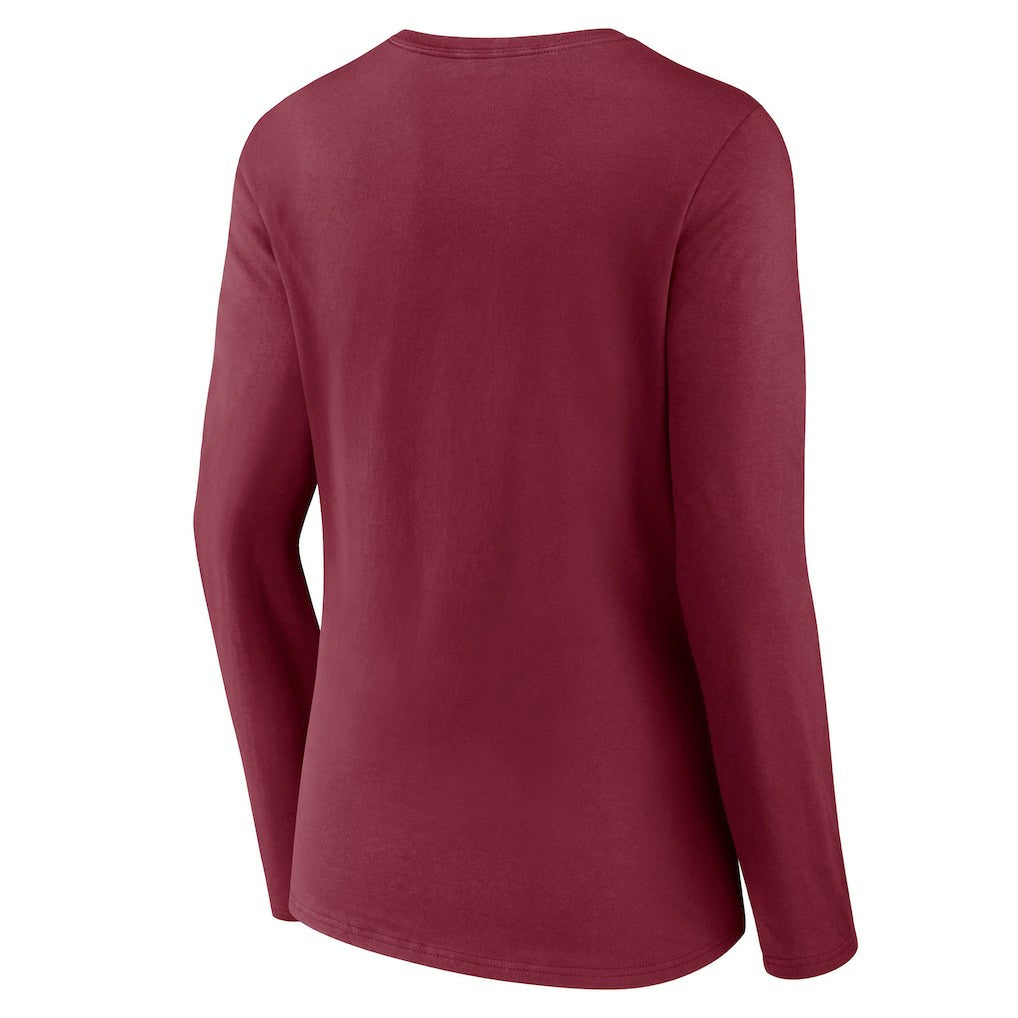 Washington Commanders Women's Hometown Sweep Long Sleeve V-Neck T-Shirt | NFL Discount