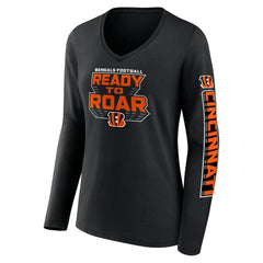 Cincinnati Bengals Women's Hometown Sweep Long Sleeve V-Neck T-Shirt | NFL Outlet