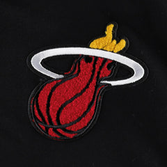 Black Miami Heat Pro Standard Women's Classic Fleece Cropped Pullover Hoodie | NBA