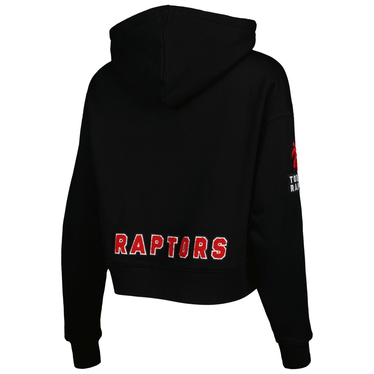 Black Toronto Raptors Pro Standard Women's Classic Fleece Cropped Pullover Hoodie | NBA