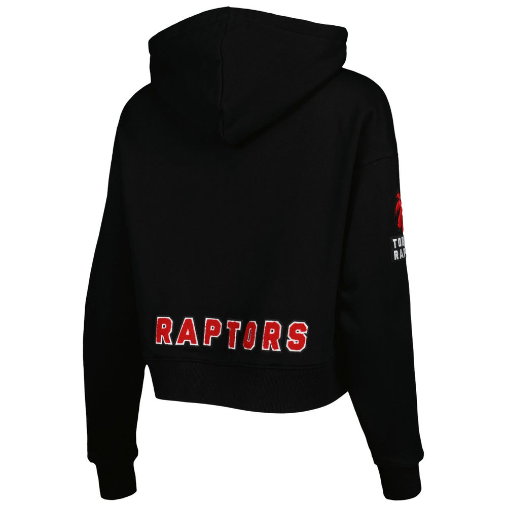 Black Toronto Raptors Pro Standard Women's Classic Fleece Cropped Pullover Hoodie | NBA