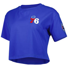 Royal Philadelphia 76ers Pro Standard Women's Classics Boxy T-Shirt | NBA