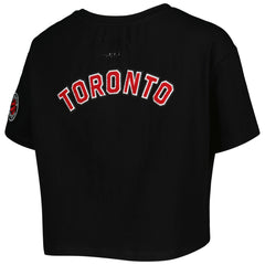 Black Toronto Raptors Pro Standard Women's Classics Boxy T-Shirt | NBA