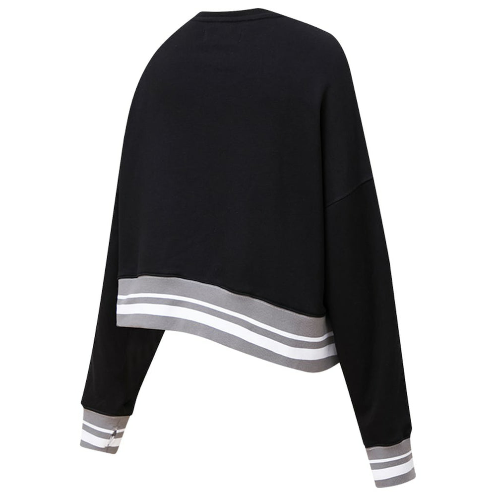 Black Brooklyn Nets Pro Standard Women's Mash Up Pullover Sweatshirt | NBA