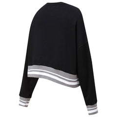 Black Brooklyn Nets Pro Standard Women's Mash Up Pullover Sweatshirt | NBA