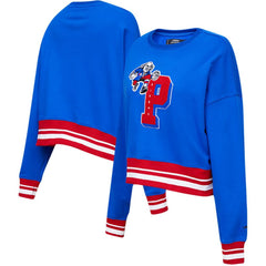 Royal Philadelphia 76ers Pro Standard Women's Mash Up Pullover Sweatshirt | NBA