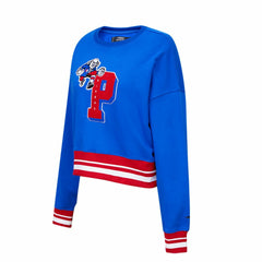 Royal Philadelphia 76ers Pro Standard Women's Mash Up Pullover Sweatshirt | NBA