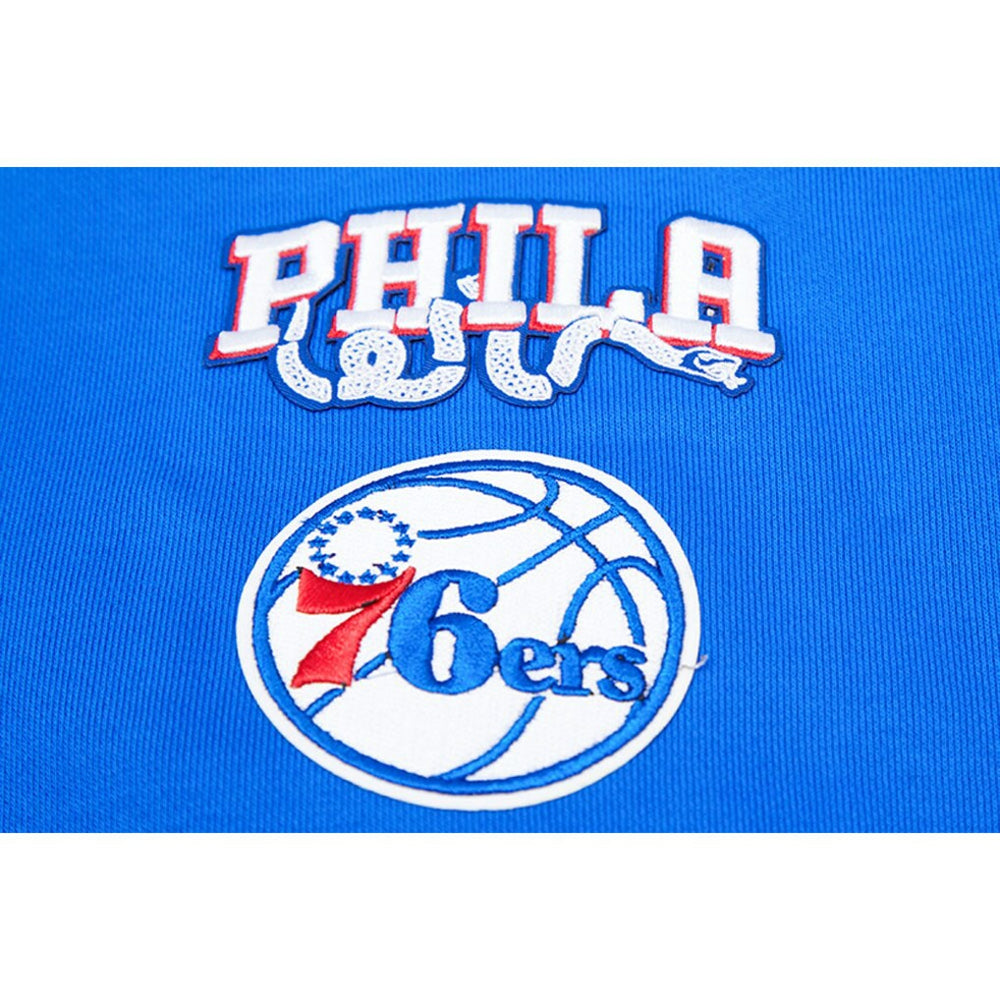 Royal Philadelphia 76ers Pro Standard Women's Mash Up Pullover Sweatshirt | NBA
