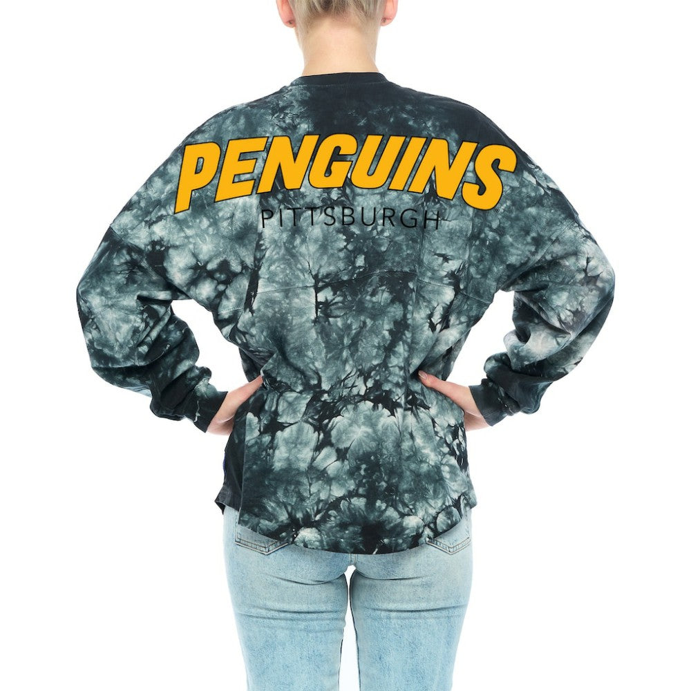 Pittsburgh Penguins Fanatics Women's Crystal-Dye Long Sleeve T-Shirt -  NHL T-shirts