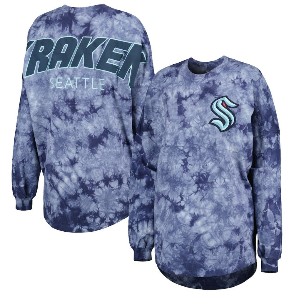 Seattle Kraken Fanatics Women's Crystal-Dye Long Sleeve T-Shirt -  NHL T-shirts