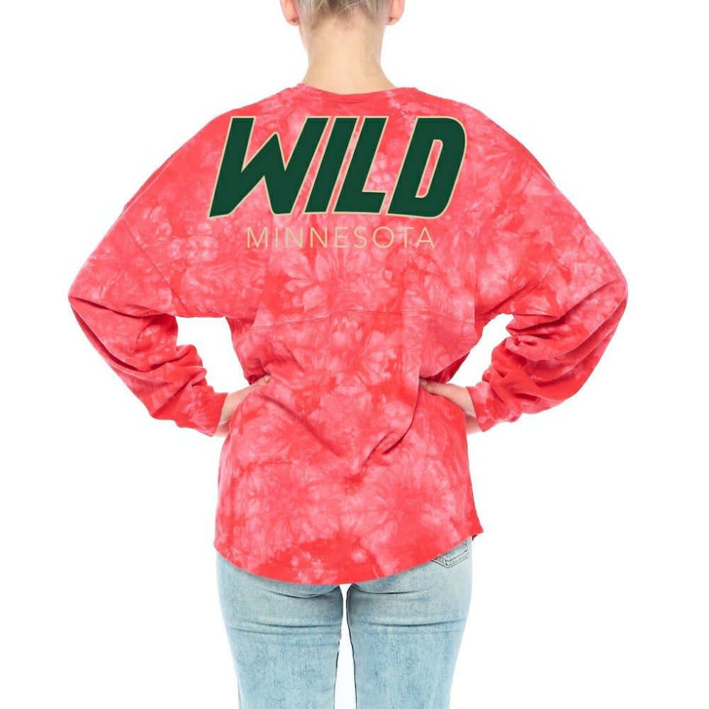 Minnesota Wild Fanatics Women's Crystal-Dye Long Sleeve T-Shirt -  NHL T-shirts