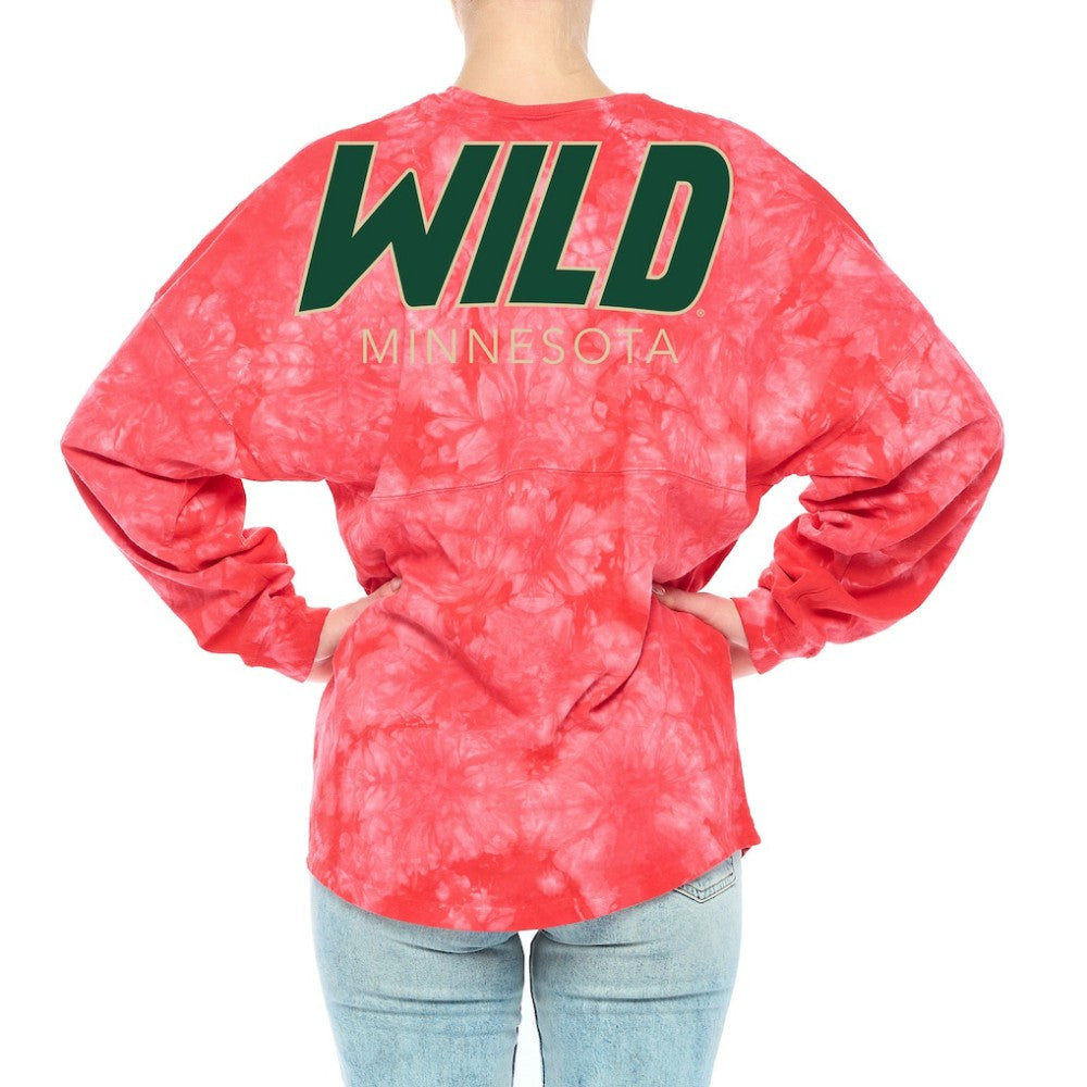 Minnesota Wild Fanatics Women's Crystal-Dye Long Sleeve T-Shirt -  NHL T-shirts