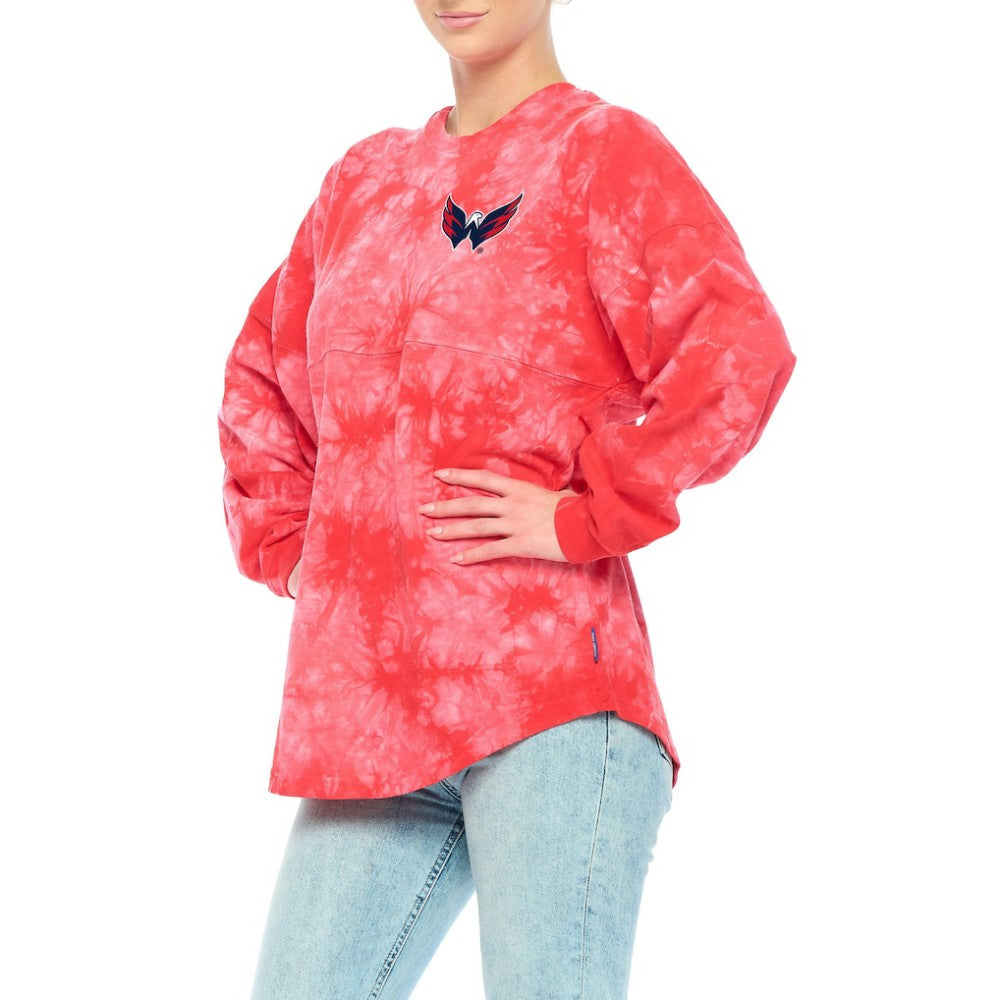 Washington Capitals Fanatics Women's Crystal-Dye Long Sleeve T-Shirt -  NHL T-shirts