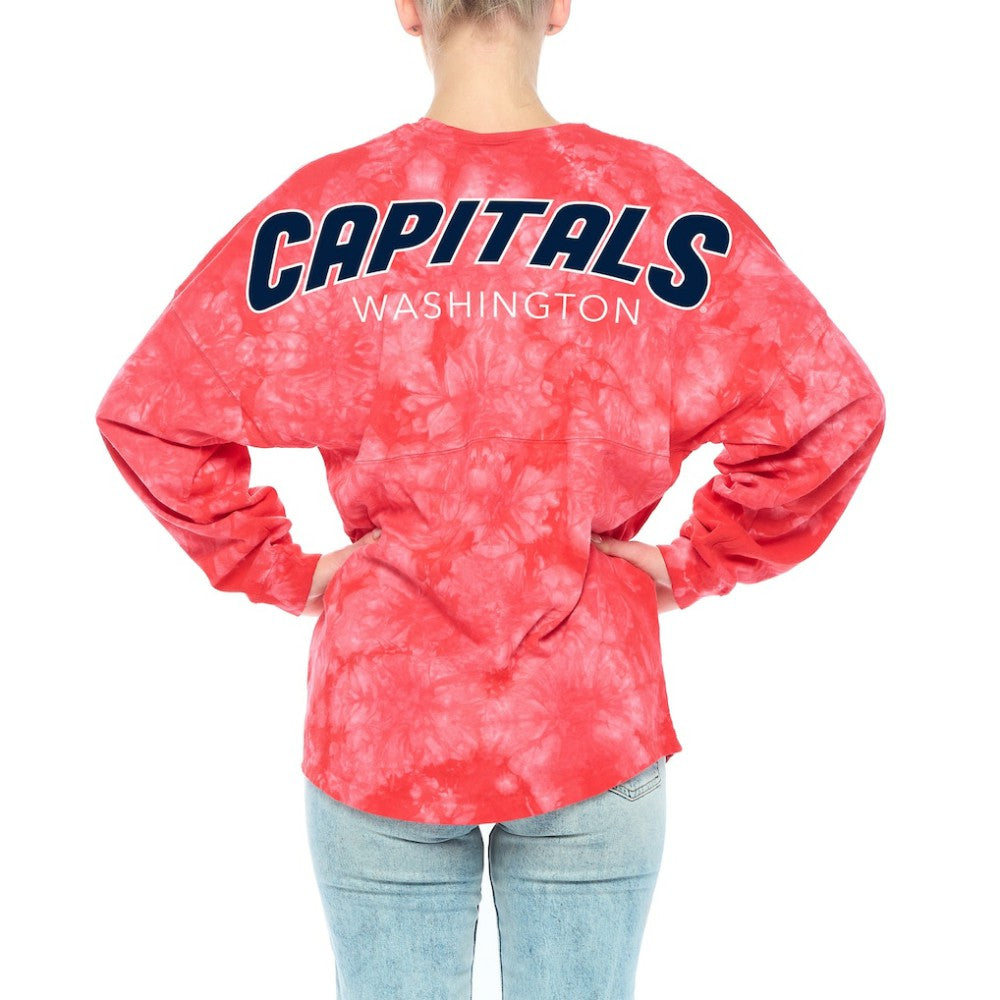 Washington Capitals Fanatics Women's Crystal-Dye Long Sleeve T-Shirt -  NHL T-shirts