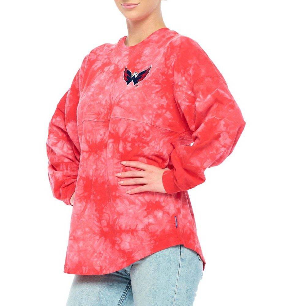 Washington Capitals Fanatics Women's Crystal-Dye Long Sleeve T-Shirt -  NHL T-shirts