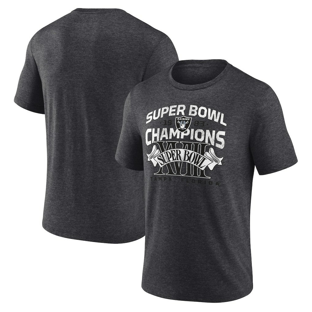 Las Vegas Raiders Hometown Old-Fashioned Super Bowl XVIII s Tri-Blend T-Shirt | NFL On sale